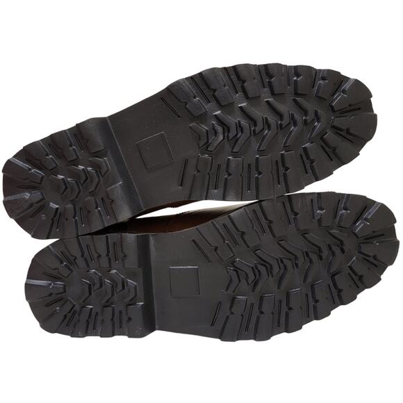 Deer Stags Men Brayden Wingtip Brogue Chelsea Boots Size US 11M Brown Vegan - Picture 4 of 5